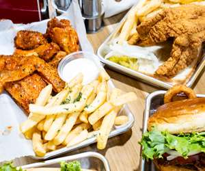 assorted chicken and fish entrees